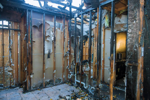 Professional Fire Damage Removal technician working in East Massapequa, NY